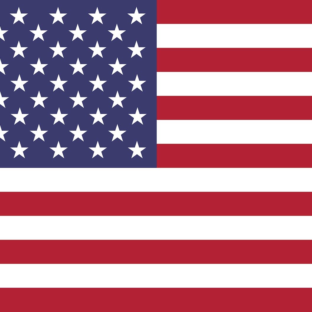 US flag flat USA