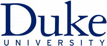 Blue wordmark reading 'Duike University,' indicating a university logo