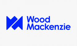 Wood Mackenzie logo: blue geometric mark on the left and the words 'Wood Mackenzie' in blue to the right.